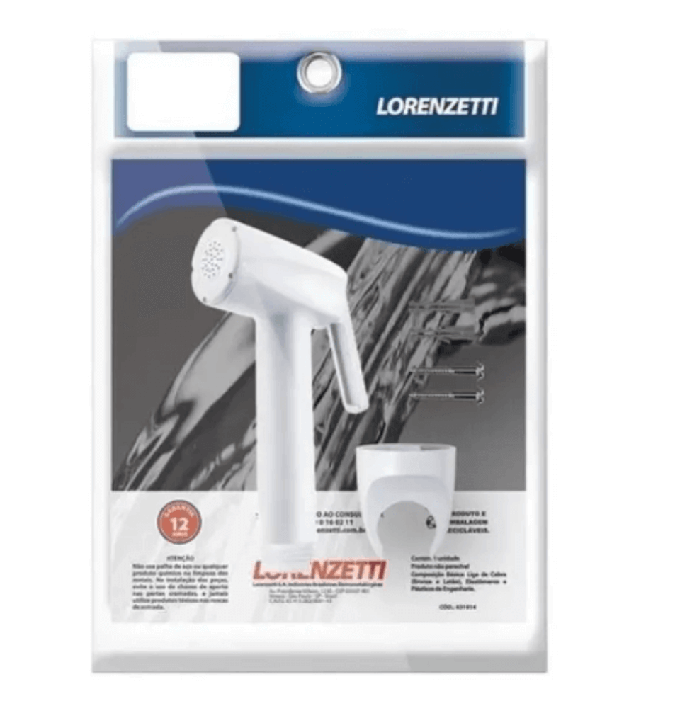 Gatilho Com Suporte Para Ducha Higiênica Branco Lorenzetti T-30