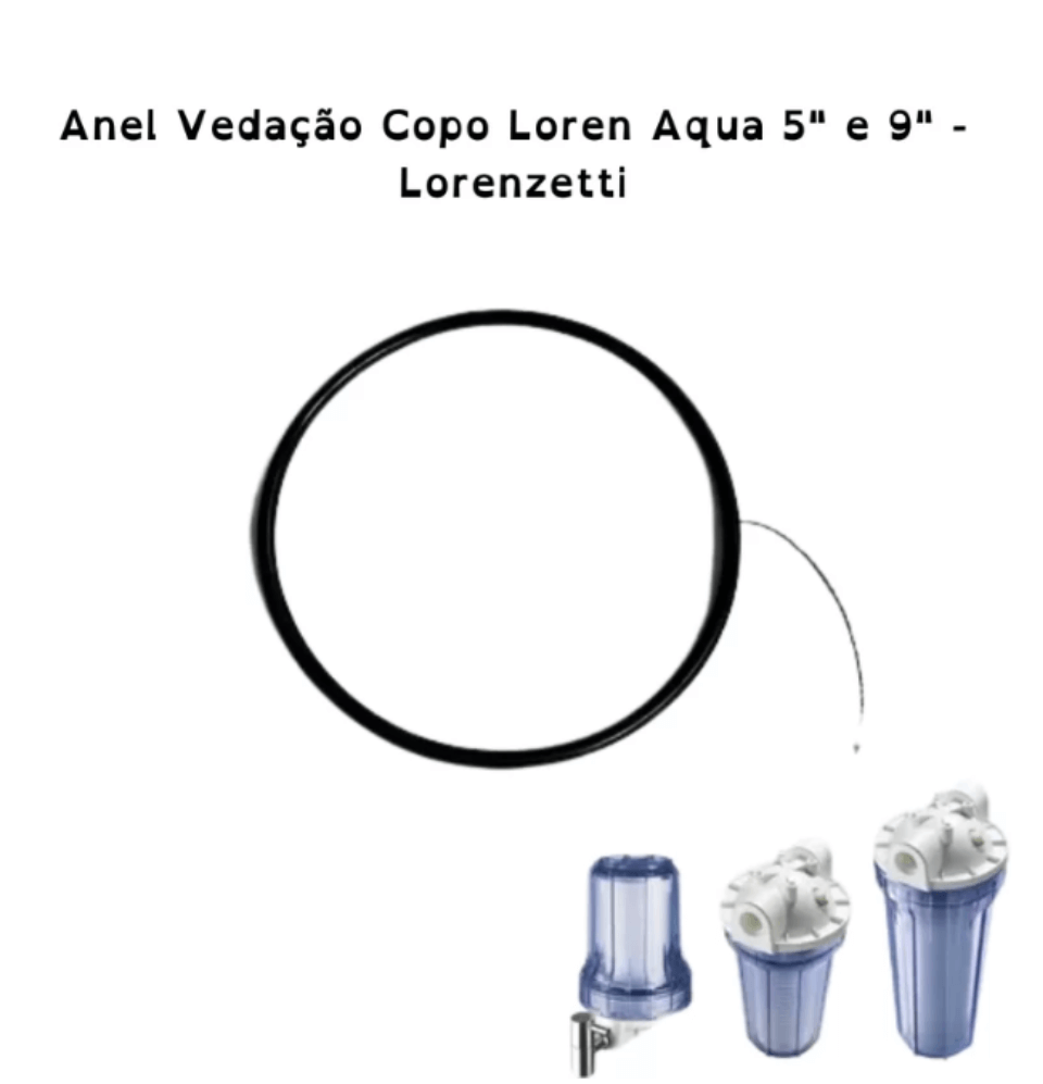 Anel De Vedação Do Copo Loren Acqua Lorenzetti LA03