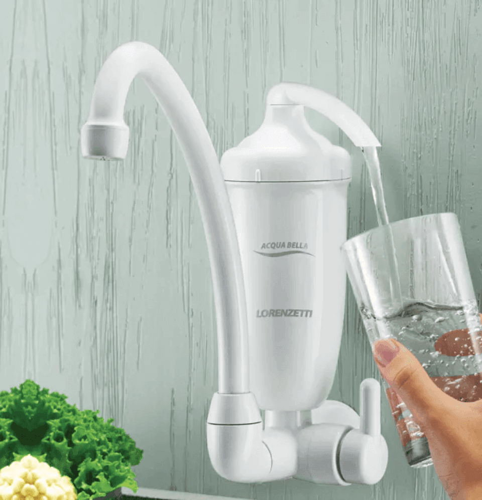 Purificador Com Torneira Parede Acqua Bella - BRANCO