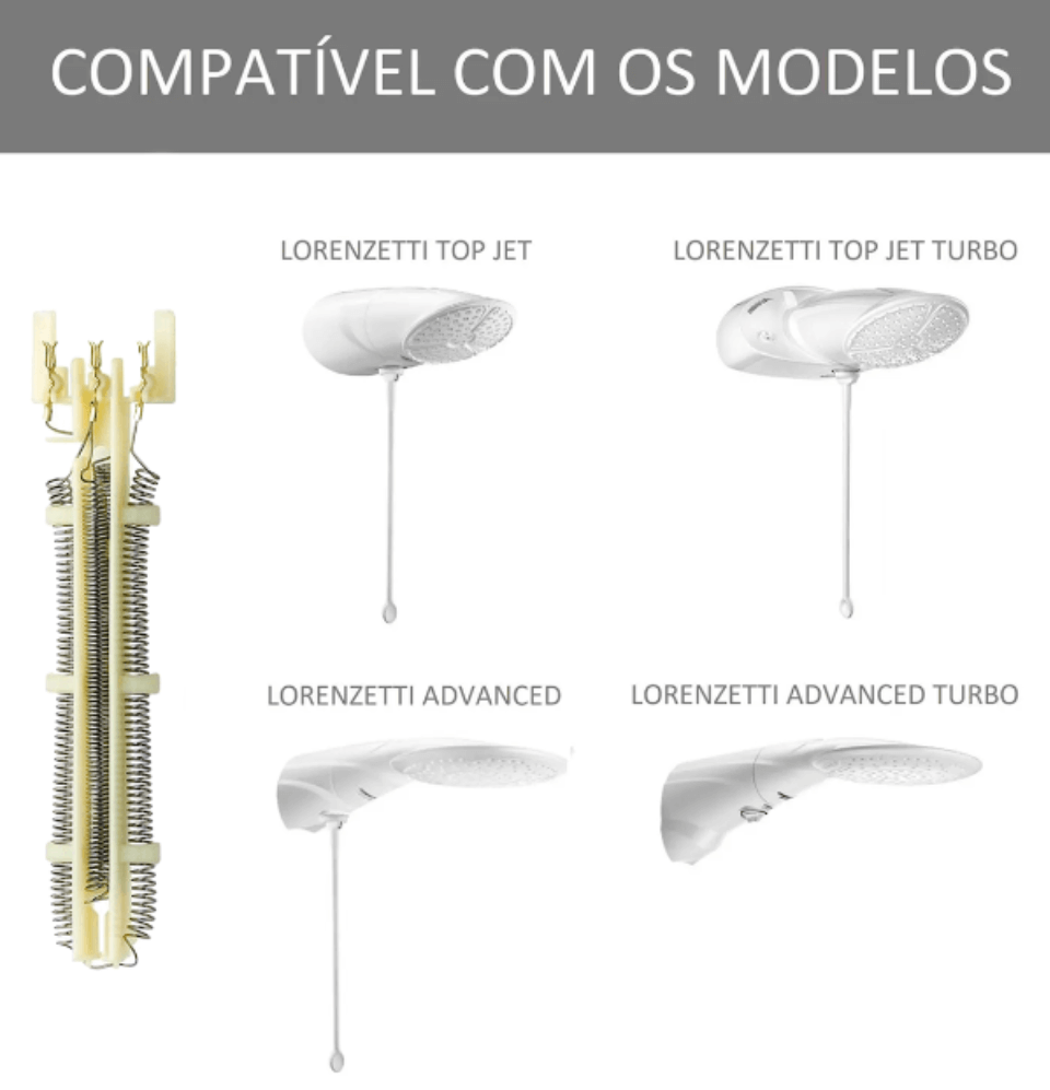 Resistencia Lorenzetti Ducha Advanced E Topjet 127v 5500w