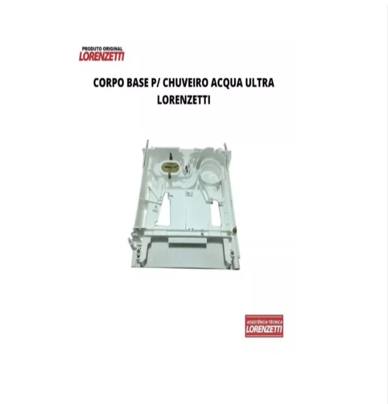 Corpo base para chuveiro Aqua Storm / Star/Wave - Lorenzetti - Resistência Para Chuveiro