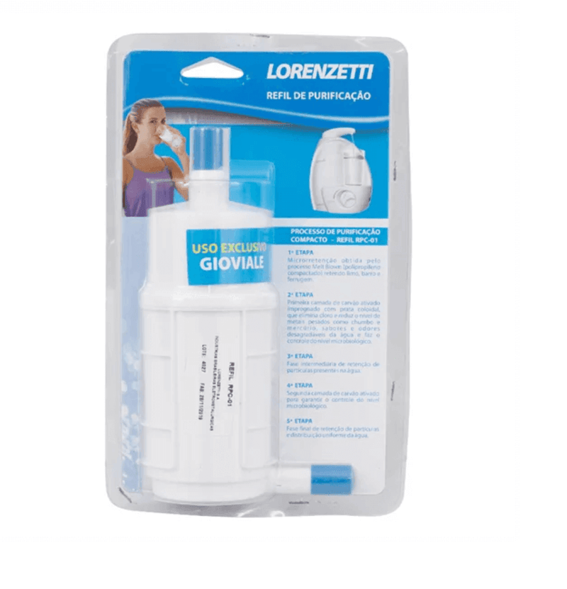 Refil Purificador Gioviale - RPC-01 Lorenzetti - Resistência Para Chuveiro