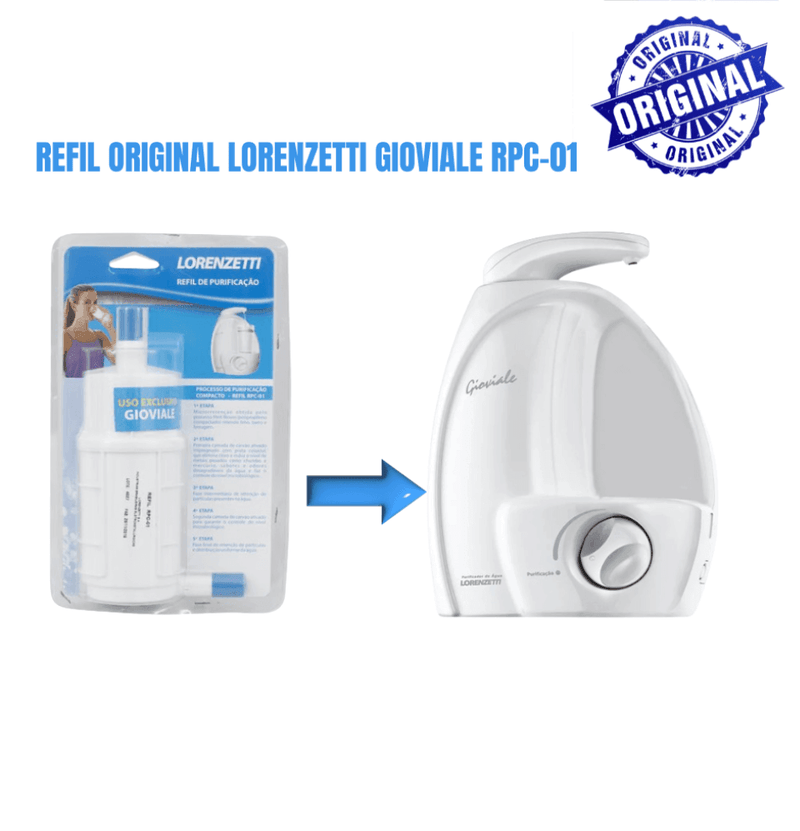 Refil Purificador Gioviale - RPC-01 Lorenzetti - Resistência Para Chuveiro