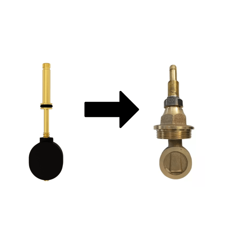 Reparo Registro Gaveta Deca Atual 1.1/4 Sem Castelo Com Cunha nº335 -Blukit - Resistência Para Chuveiro