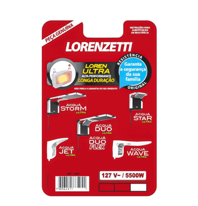 Resistencia Acqua Ultra 127V 5500W - Resistência Para Chuveiro