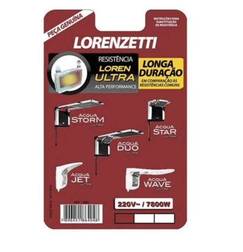 Resistencia Acqua Ultra 220v 7800w - Resistência Para Chuveiro