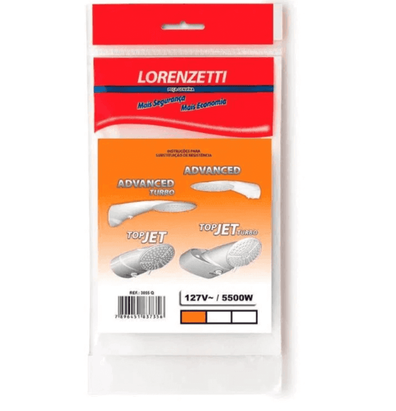 Resistencia Advanced e Top Jet Multitemperaturas 127V 5500W-3055-Q - Resistência Para Chuveiro