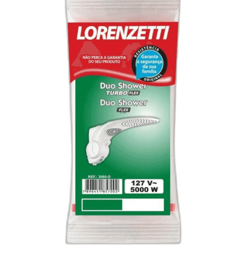 Resistencia Duo .Shower FLEX 127V 5000W 3060-D - Lorenzetti - Resistência Para Chuveiro