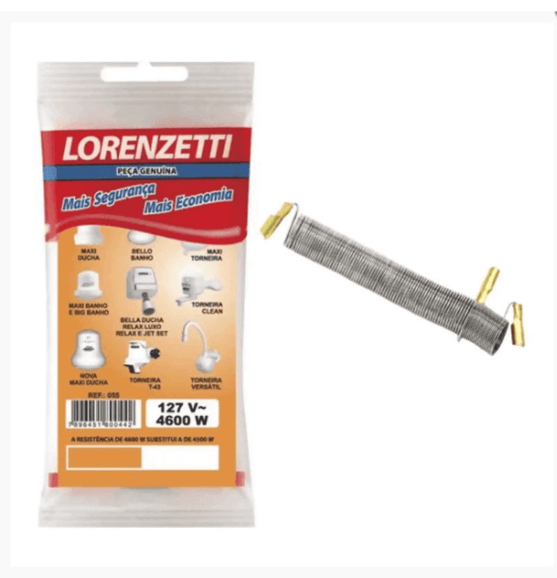 Resistencia Maxi Ducha 127V 4600W MD J3/T43 055- Lorenzetti - Resistência Para Chuveiro