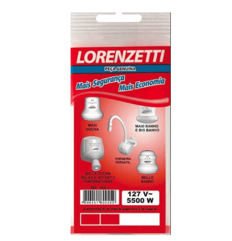Resistencia Maxi Ducha 127V 5500W MD/J3 - 055-J Lorenzetti - Resistência Para Chuveiro