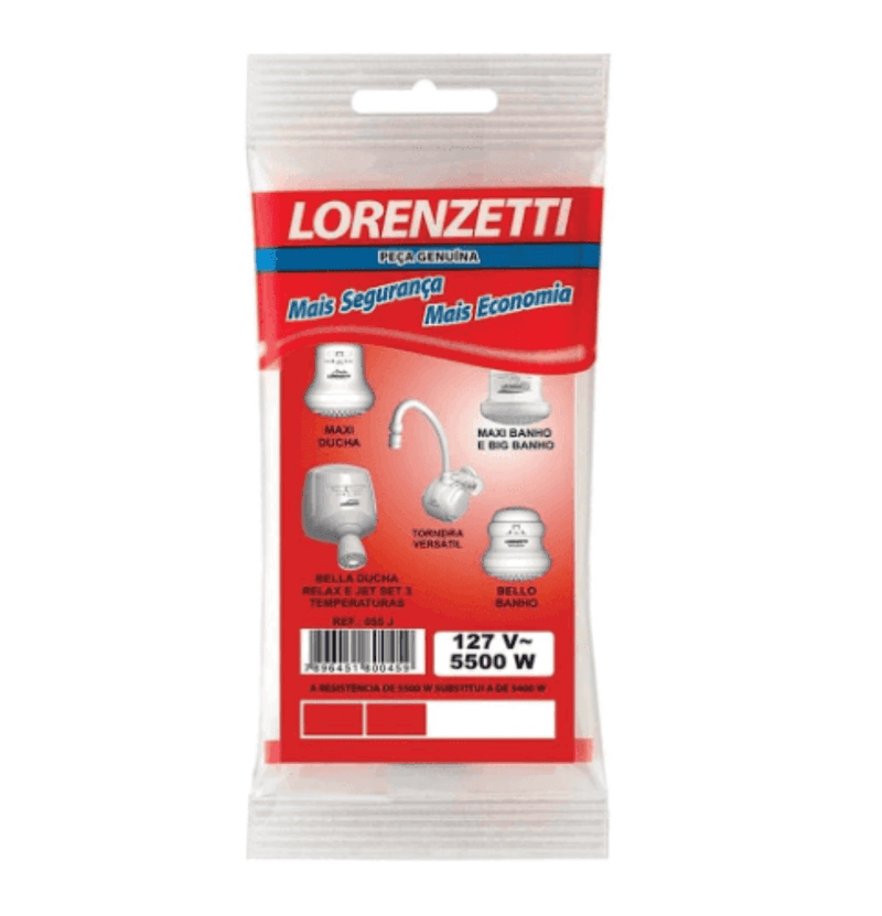 Resistencia Maxi Ducha 127V 5500W MD/J3 - 055-J Lorenzetti - Resistência Para Chuveiro