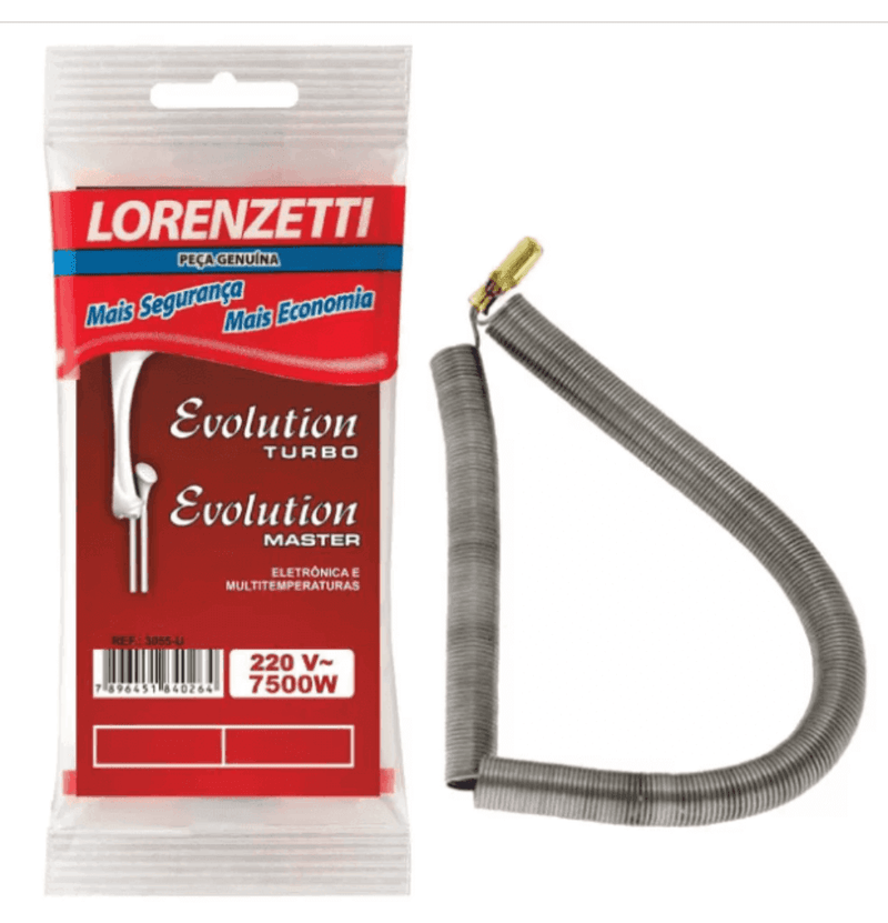Resistencia Para Ducha Evolution Master Turbo 220v 7500w Lorenzetti - Resistência Para Chuveiro