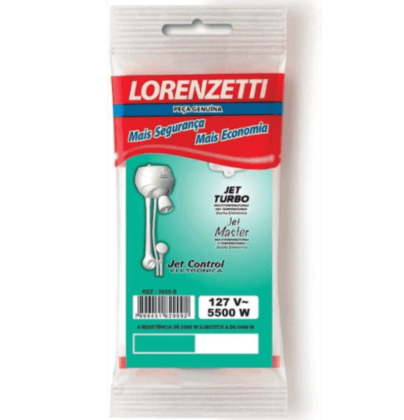 Resistencia Para Jet Control /Master Jet Turbo Eletronica 127/5500 JT/JM - Lorenzetti - Resistência Para Chuveiro