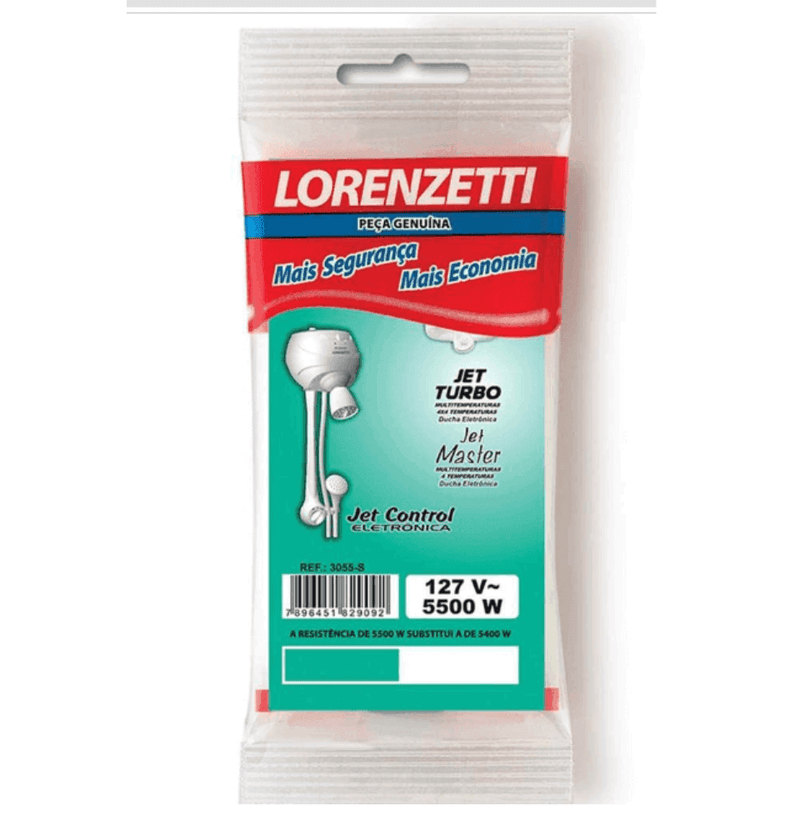 Resistencia Para Jet Control /Master Jet Turbo Eletronica 127/5500 JT/JM - Lorenzetti - Resistência Para Chuveiro